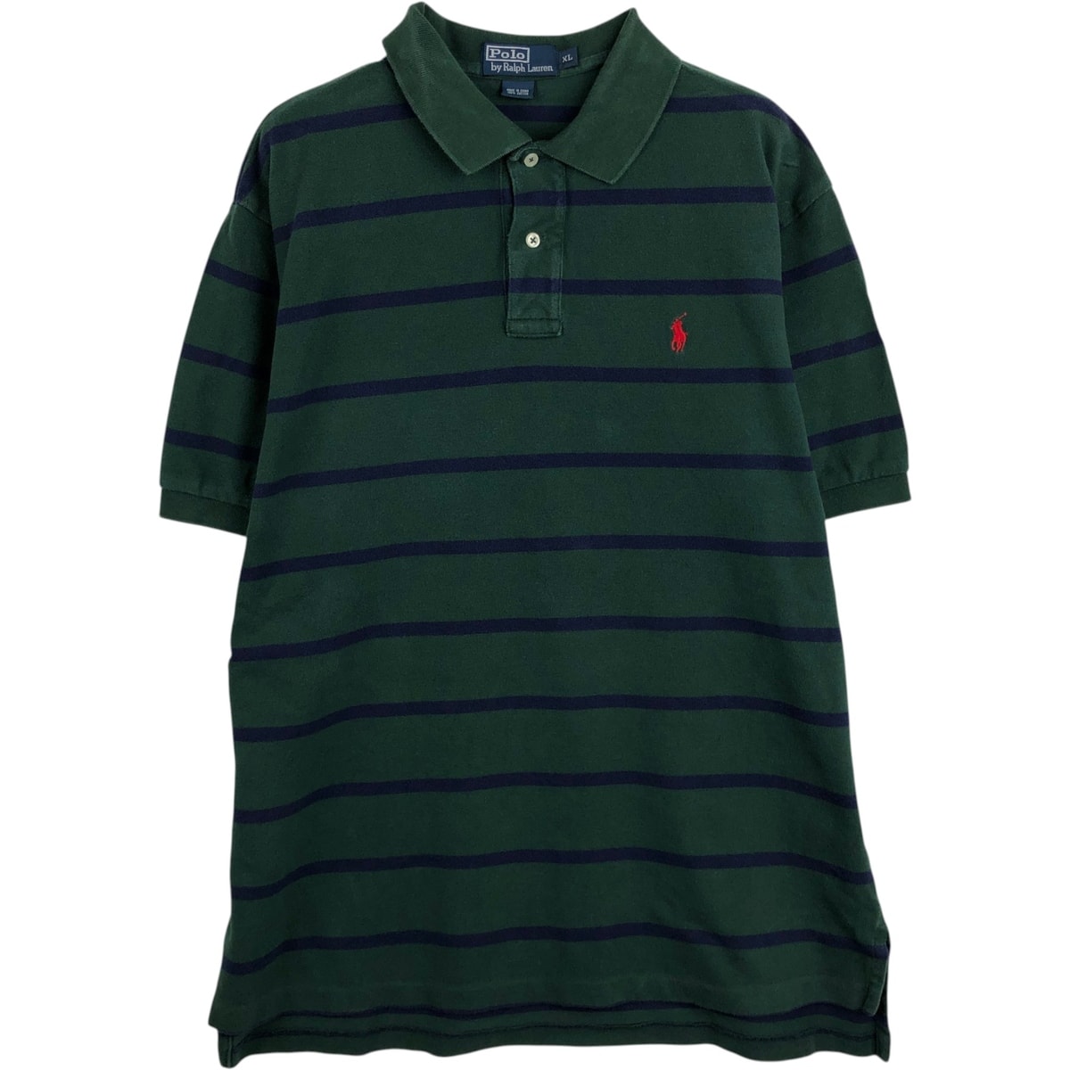 古着 ラルフローレン Ralph Lauren POLO by Ralph Lauren 半袖 ボーダー ポロシャツ メンズXL相当/eaa654552