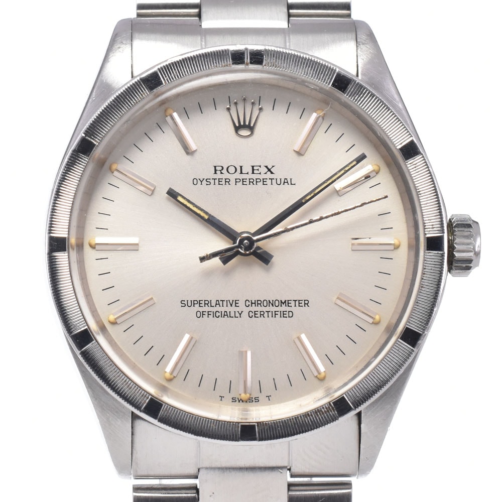 ロレックス ROLEX 1007 オイスターパーペチュアル Cal.1570 シルバー 自動巻き メンズ 良品 腕時計 R#149383