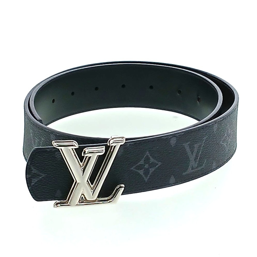 LOUIS VUITTON ルイ・ヴィトン LV ディメンション 40MM ベルト M8846V レザー モノグラム ブラック  メンズ【中古】