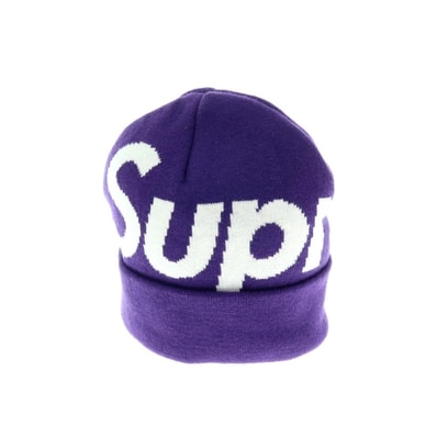 【中古】シュプリーム Supreme 2025年秋冬 Big Logo Beanie ニットキャップ パープル【サイズ58cm(ONE SIZE)】【メンズ】