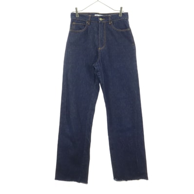 美品 ZARA ザラ カットオフ デニムパンツ 38 ブルー
