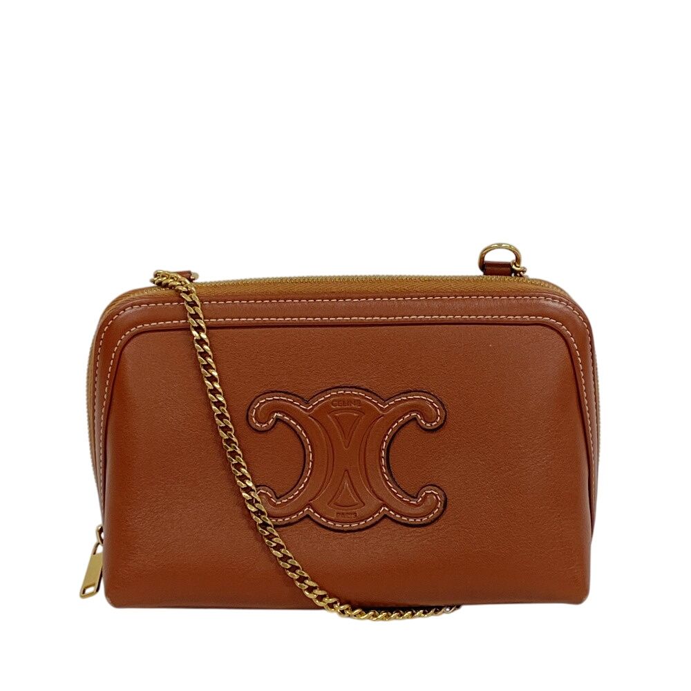 セリーヌ CELINE ショルダーバッグ トリオンフ ブラウン