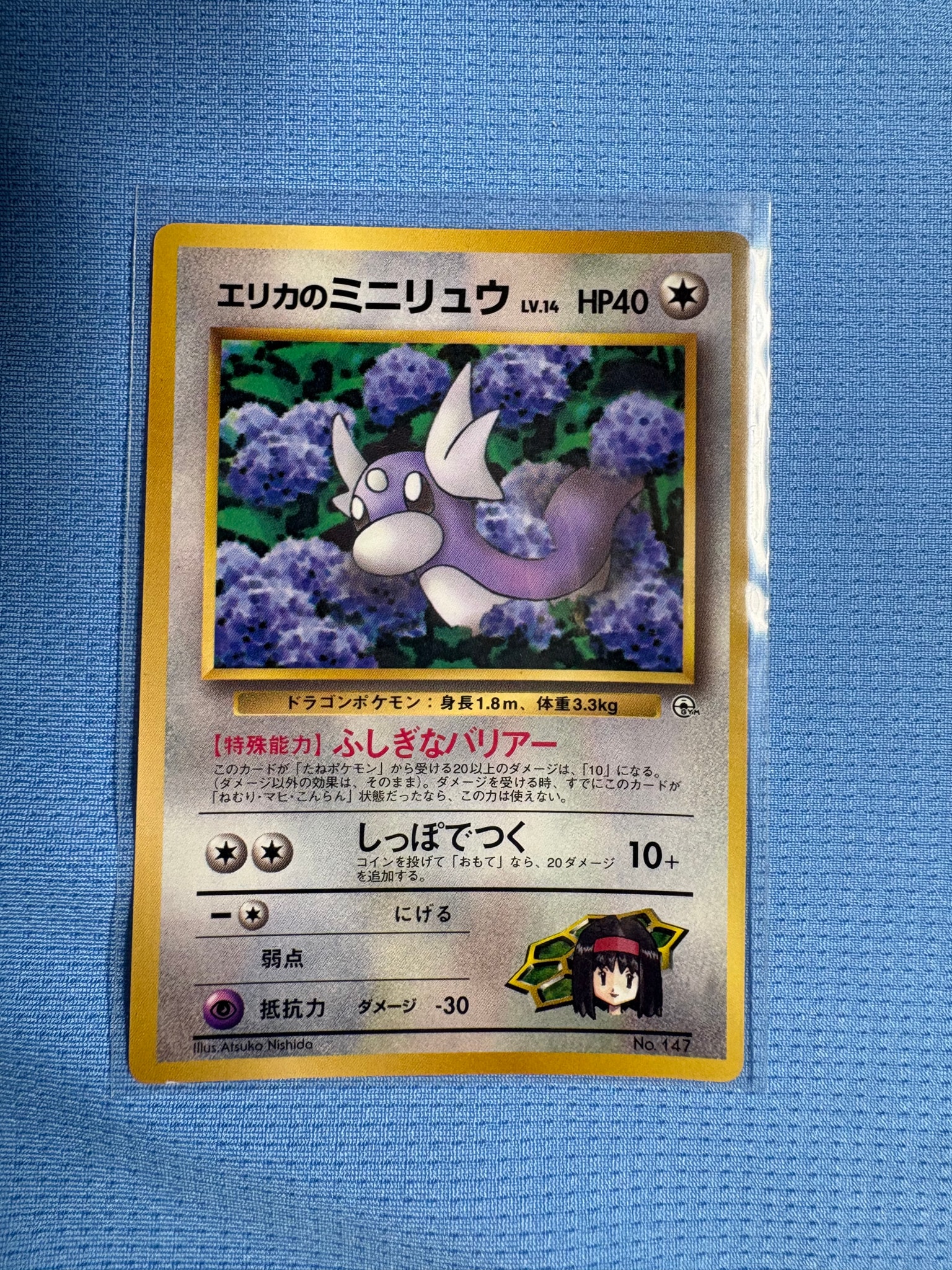D（大きなダメージあり）】エリカのミニリュウ P : 旧裏 [PMCG-P