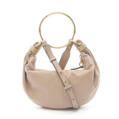 クロエ Chloe BRACELET HOBO ブレスレット ホーボー スモール ハンドバッグ バッグ レザー レディース ブラウン系 CHC24AS611N7220E 【中古】