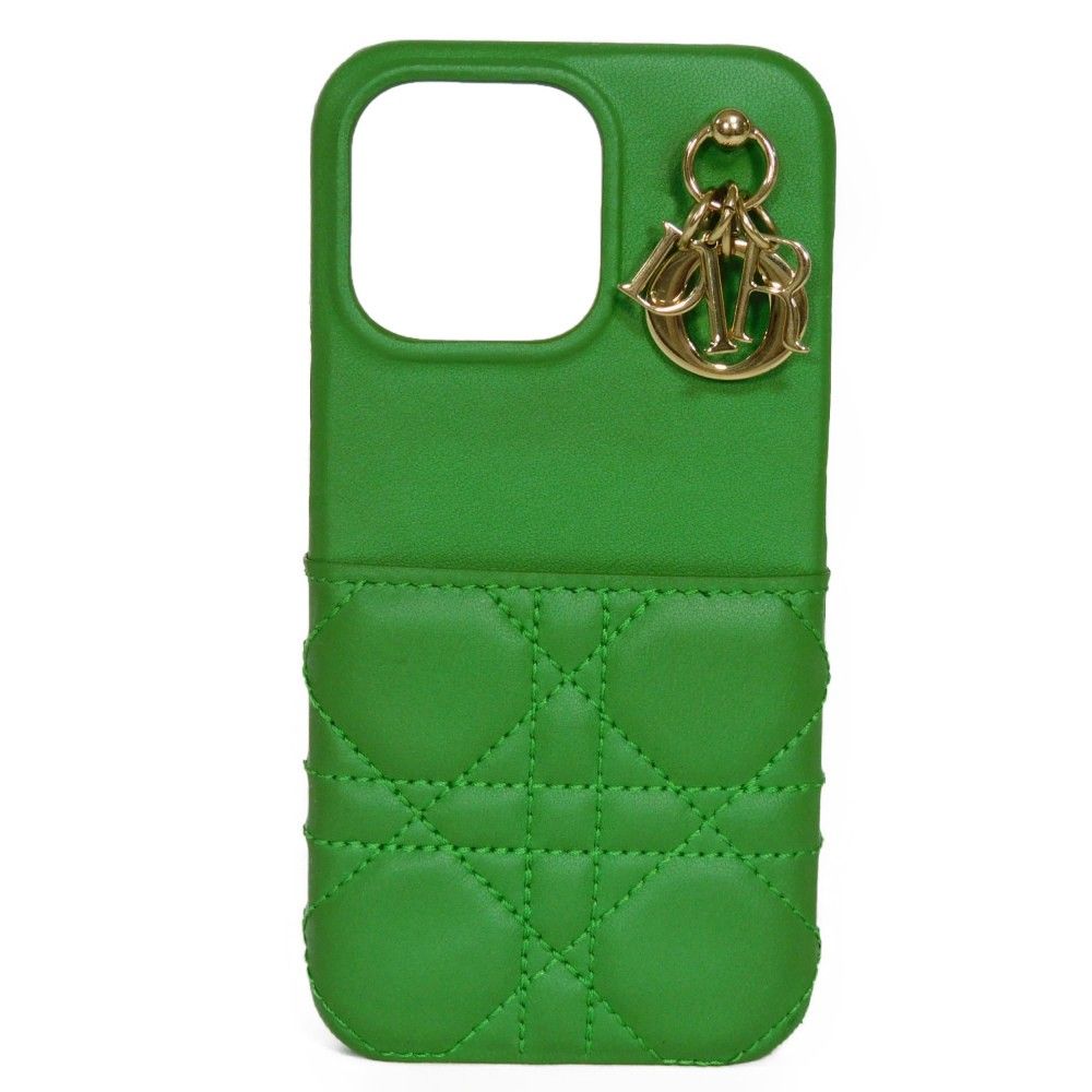 ディオール LADYDIOR iPhone13Proケース カナージュ グリーン