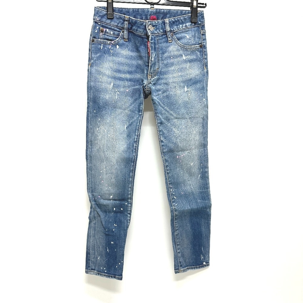 ディースクエアード DSQUARED2 ボトムス  S75LB0068 ダメージ加工スキニーデニムパンツ アパレル ダメージ デニムパンツ デニム ブルー