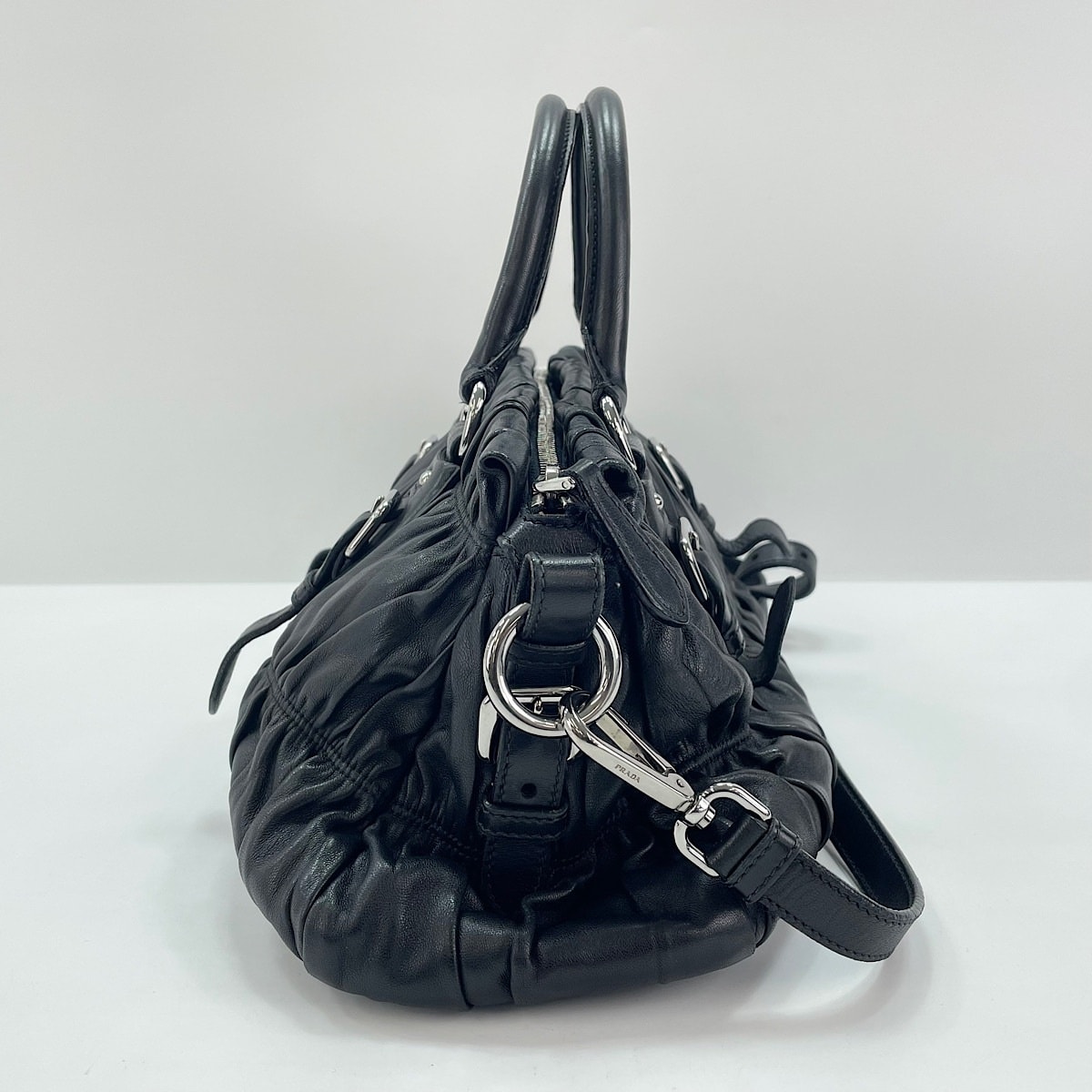 C (やや傷や汚れあり)】プラダ PRADA レザー 2WAY ショルダーバッグ
