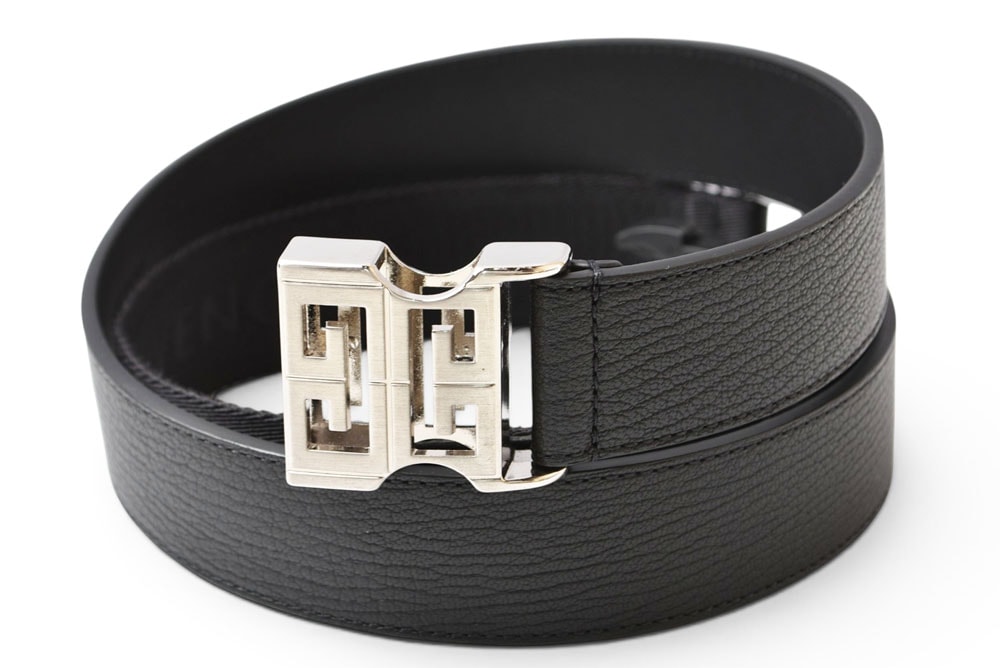 ジバンシィ ベルト GIVENCHY BK4054K154 4G リリースバックルベルト 4G レザー ジャガードロゴ ブラック【中古】