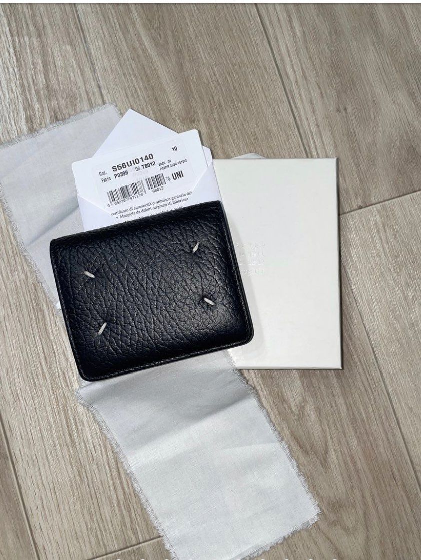 Maison Margiela Leather Popper Wallet "Black"