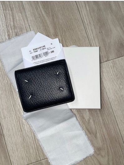 Maison Margiela Leather Popper Wallet "Black"