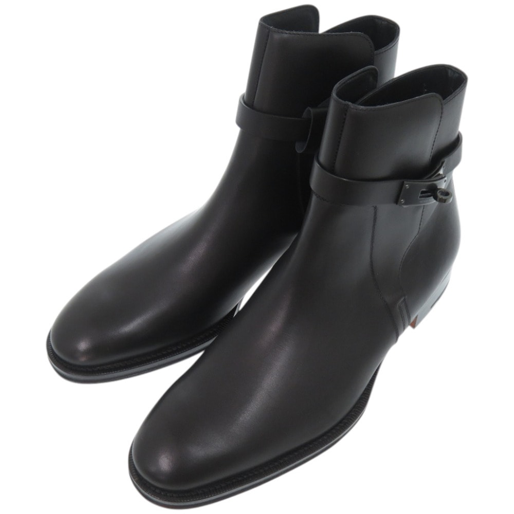 エルメス  ケリーブーツ フォーチュン  レザーソール レザー