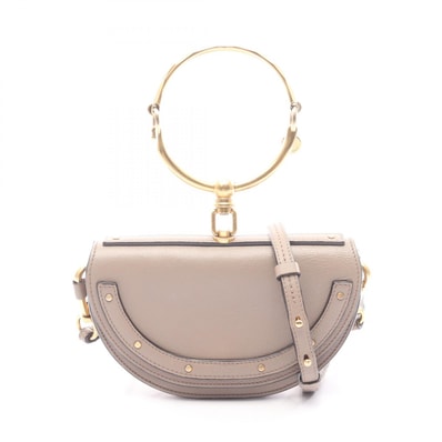 クロエ Chloe ナイル スモール ミノディエール 2WAY ハンドバッグ バッグ レザー レディース ベージュ系 【中古】