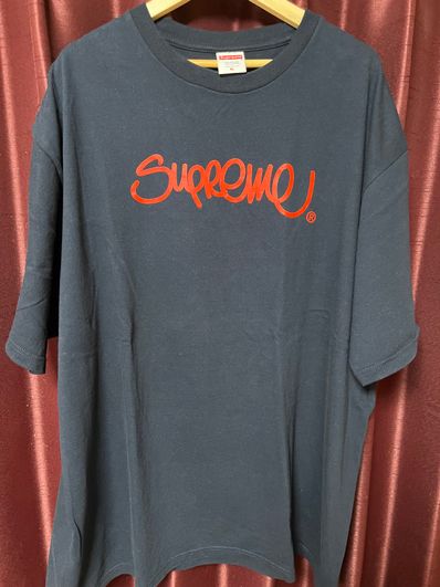 Supreme Handstyle Tee "Navy"