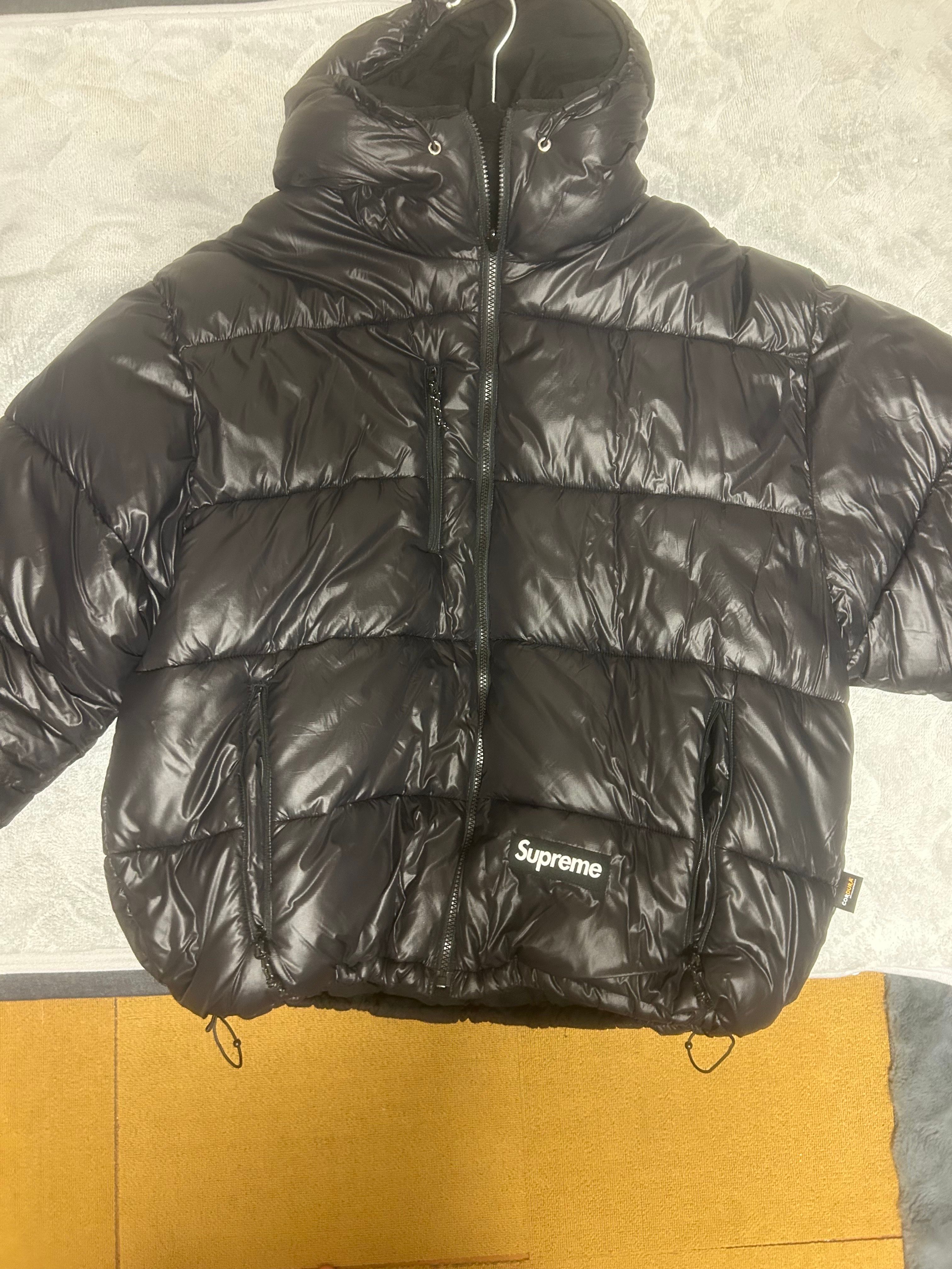 Supreme Madras Reversible Windstopper Puffer Jacket "Black"