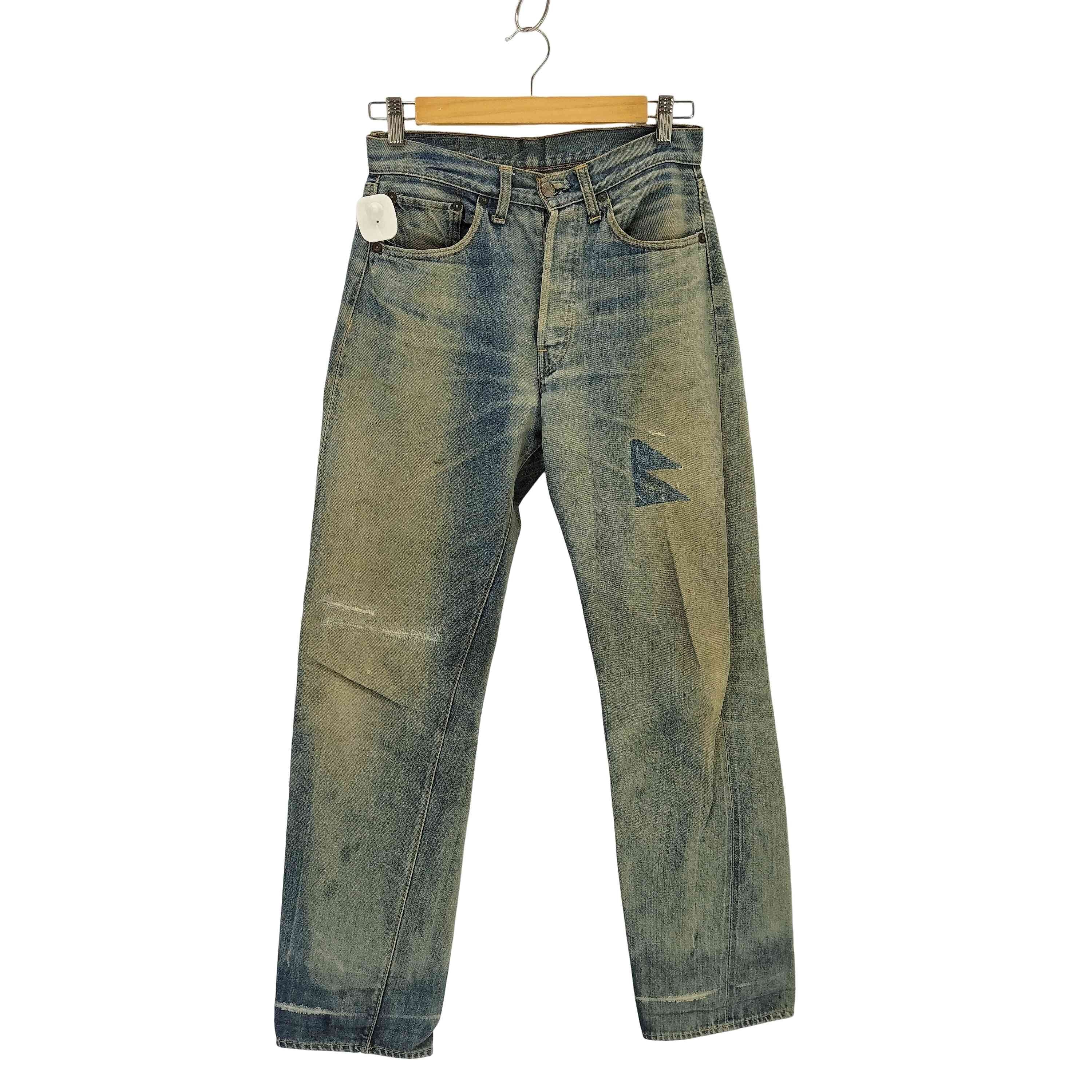 66前期 スモールe ポケット裏シングルステッチ ボタン裏 6 刻印 デニム パンツ【1139850319716】