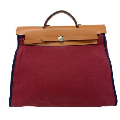 エルメス HERMES ハンドバッグ エールバッグジップMM 2WAY ショルダーバッグ ブラウン