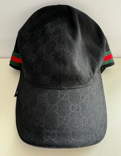 GUCCI Original GG Canvas Baseball Cap "Black"