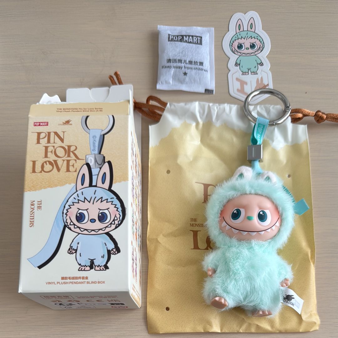 POP MART THE MONSTERS (LABUBU) Pin for Love Series-Vinyl Plush Pendant (A-M) I