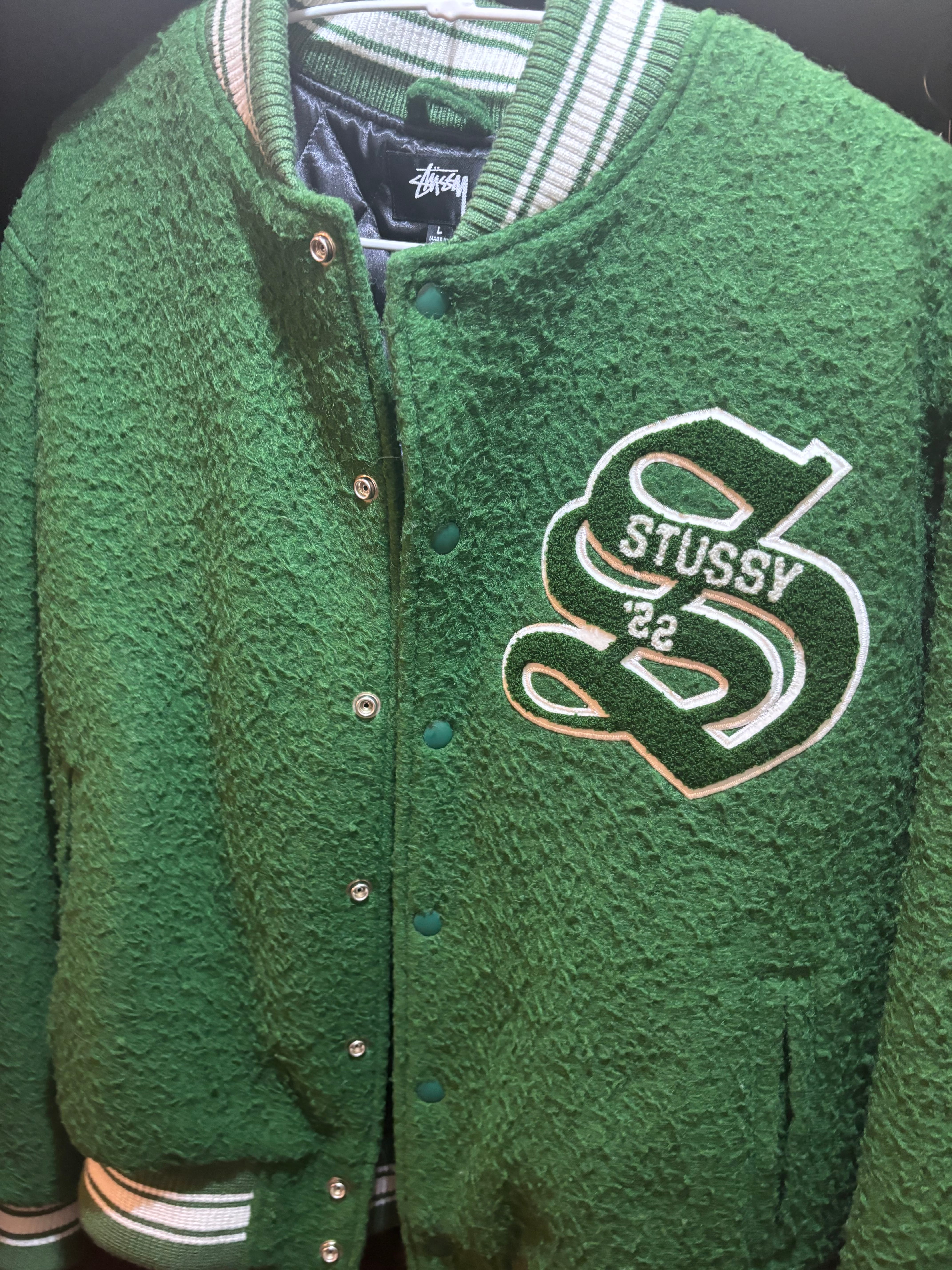 Stussy Casentino Wool Varsity Jacket "Green"