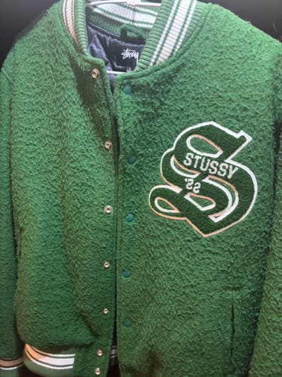 Stussy Casentino Wool Varsity Jacket "Green"