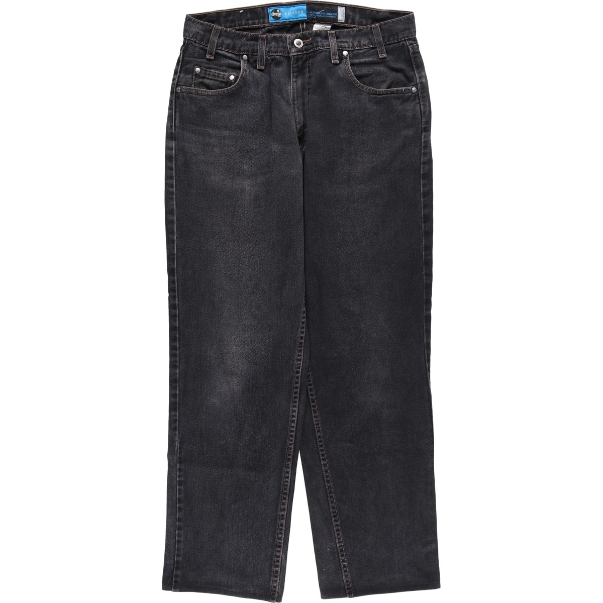 古着 90年代 リーバイス Levi's SILVER TAB シルバータブ RELAXED FIT STRAIGHT LEG ブラックデニム テーパードデニムパンツ USA製 メンズw33相当 ヴィンテージ/evb032865