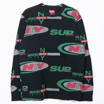 Supreme NY Waffle Thermal "Black"