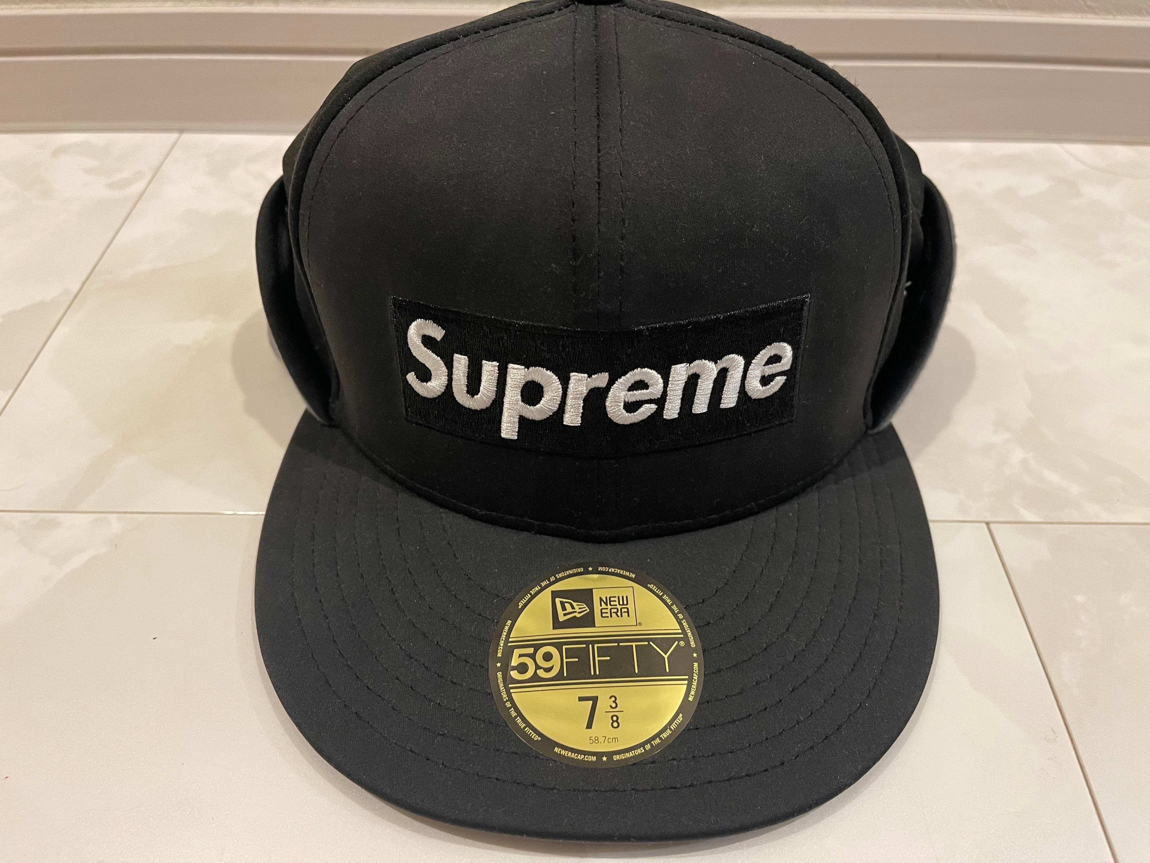 Supreme WINDSTOPPER Earflap Box Logo New Era "Black"