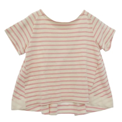Sacai サカイ 14SS 14SSLU749 lick ラック ボーダー 半袖 トップス カットソー Tシャツ ピンク系 1【中古】