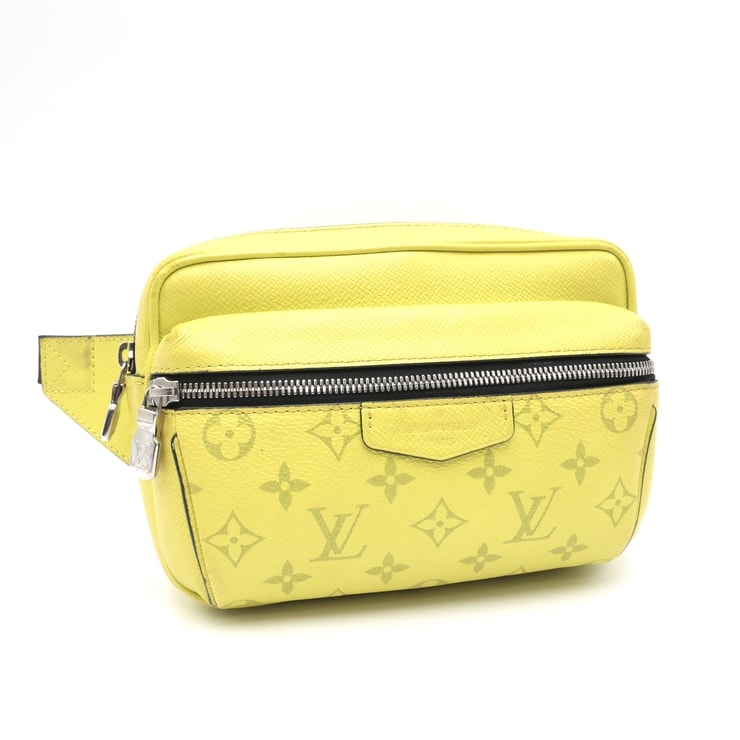 LOUIS VUITTON(ルイ・ヴィトン)タイガラマ バムバッグ・アウトドア ボディバッグ ウエストバッグ モノグラム イエロー シルバー金具 M30251 メンズ【中古】