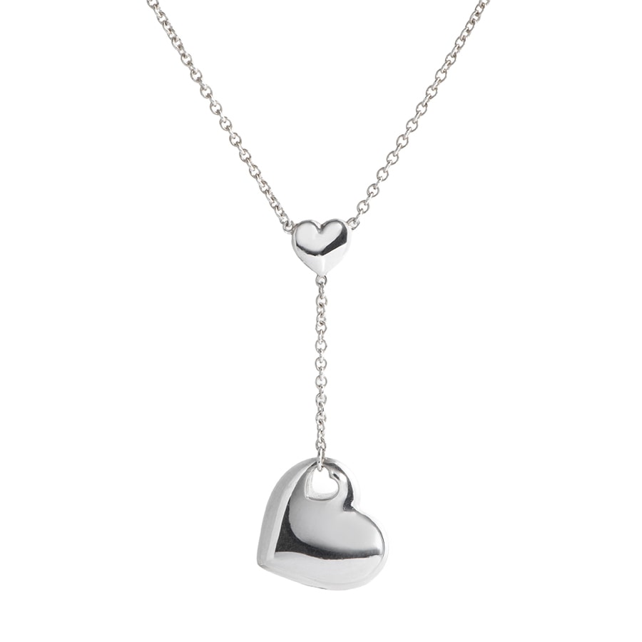 TIFFANY&Co. ティファニー 2ハート Y ネックレス スターリングシルバー シルバー【中古】