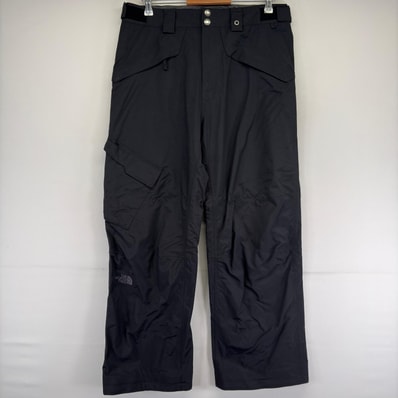 古着 ザ・ノースフェイス THE NORTH FACE パンツ スキーパンツ ワンポイントロゴ HYVENT ウェストアジャスター M ブラック メンズ