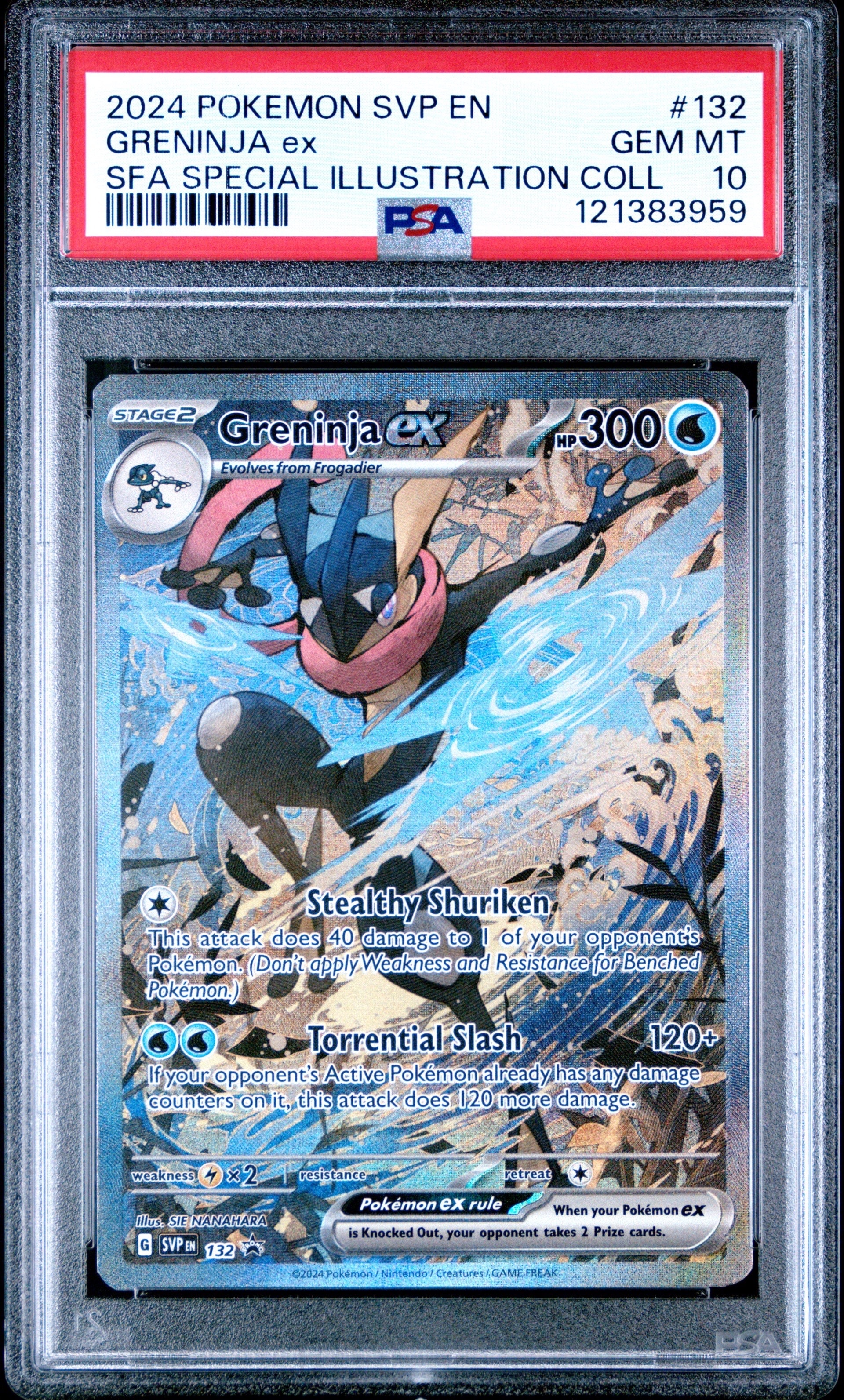 PSA10】ゲッコウガex P [SVP EN 132]【英語版】(スカーレット