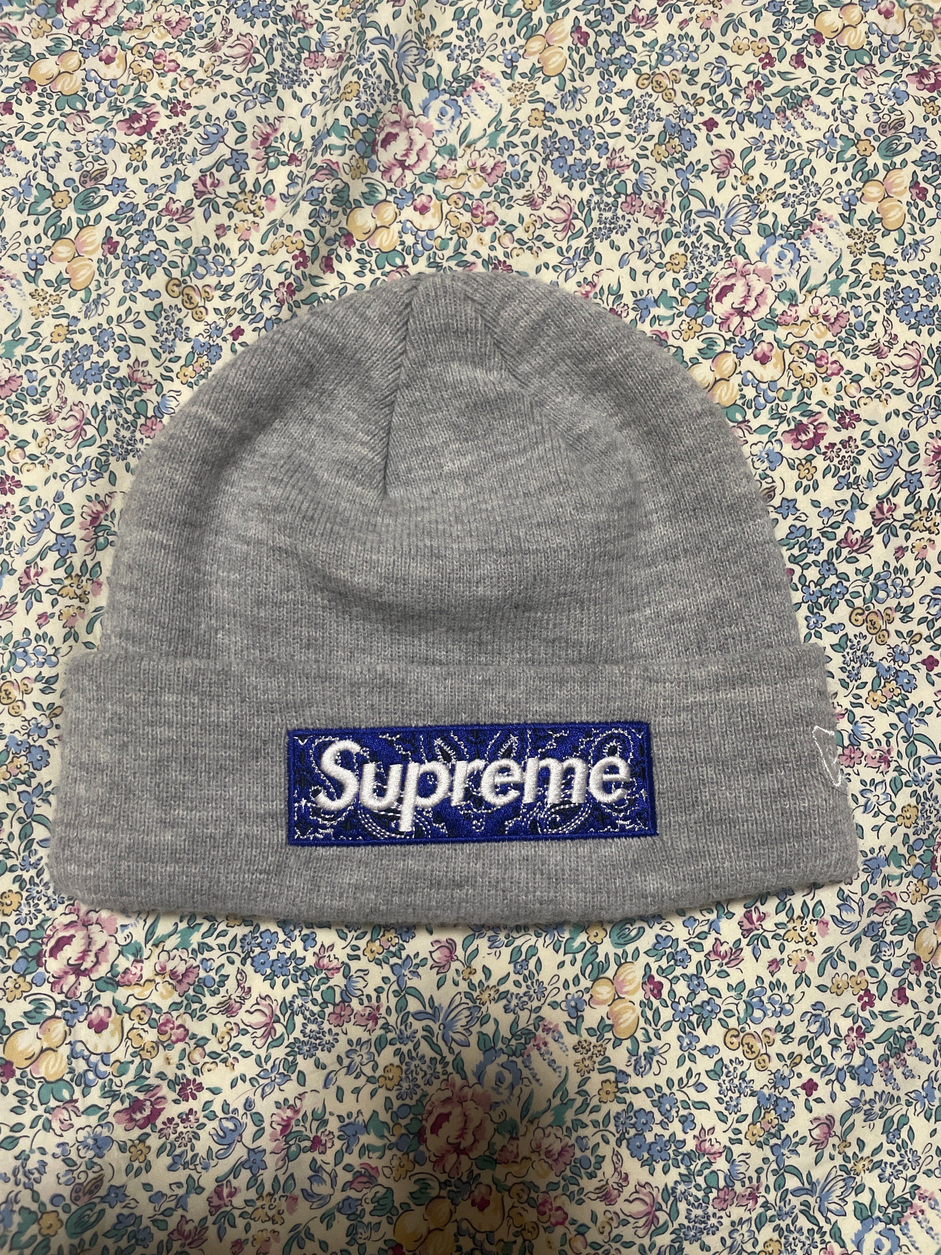 Supreme New Era® Box Logo Beanie "Grey"