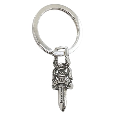 CHROME HEARTS クロムハーツ(原本無) その他アクセサリー RNG&No5 DGGR #5ダガー キーリング キーホルダー シルバー系【中古】