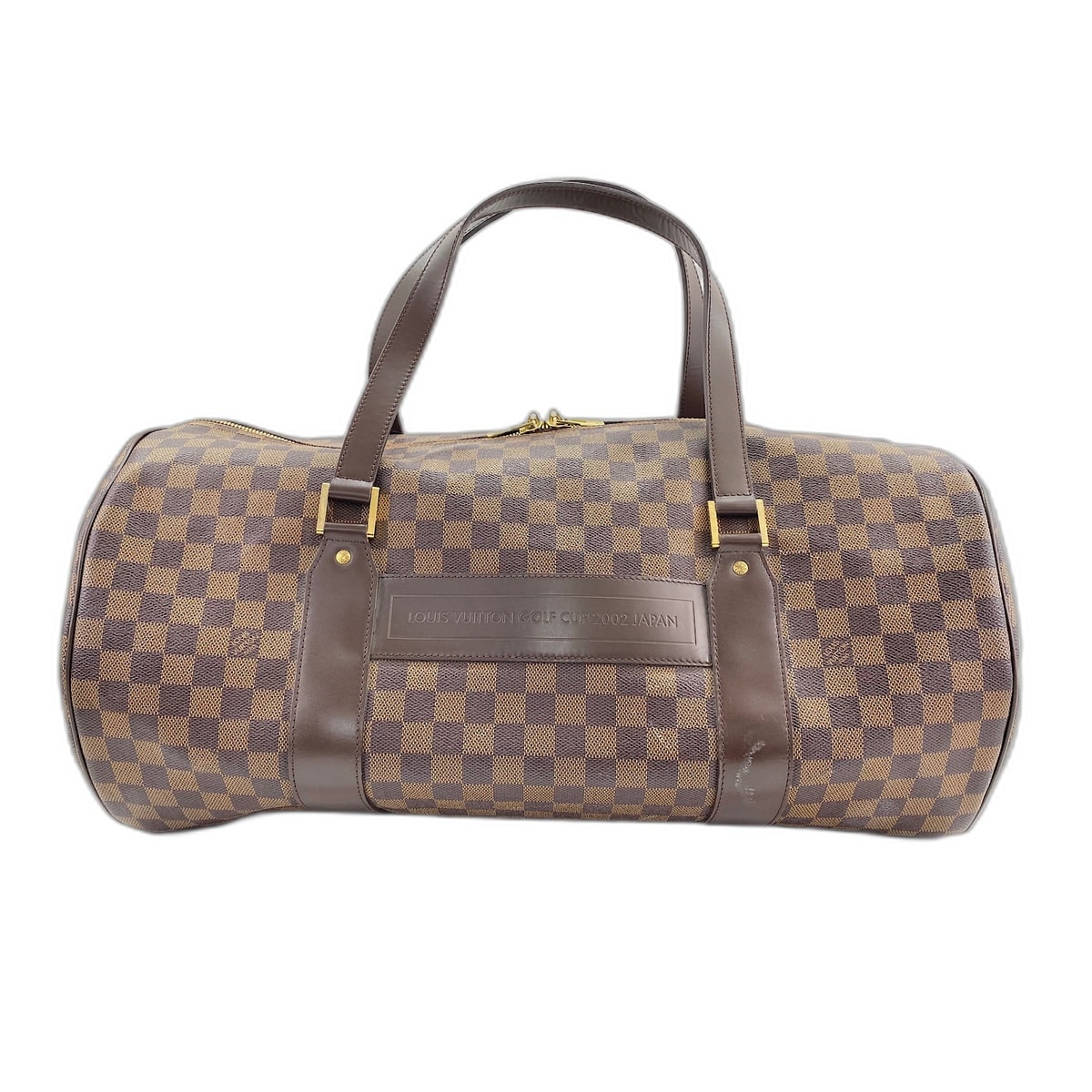 ヴィトン LV ダミエ サック・ポロション ゴルフカップ2002JAPAN ハンドバッグ【中古】