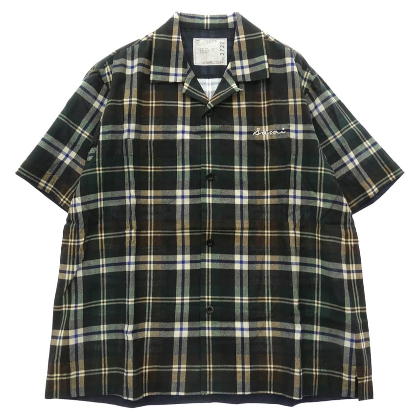 D (傷や汚れあり)】Sacai サカイ 半袖シャツ 25SS 25-03727M Plaid D (傷や汚れあり)】Sacai サカイ 半袖シャツ 25SS 25-03727M Plaid