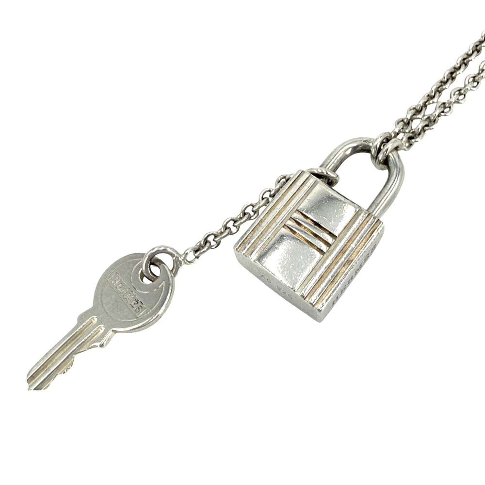 HERMES エルメス ネックレス カデナ キー ジュエリー アクセサリー シルバー925 レディース 約26.0g【中古品】