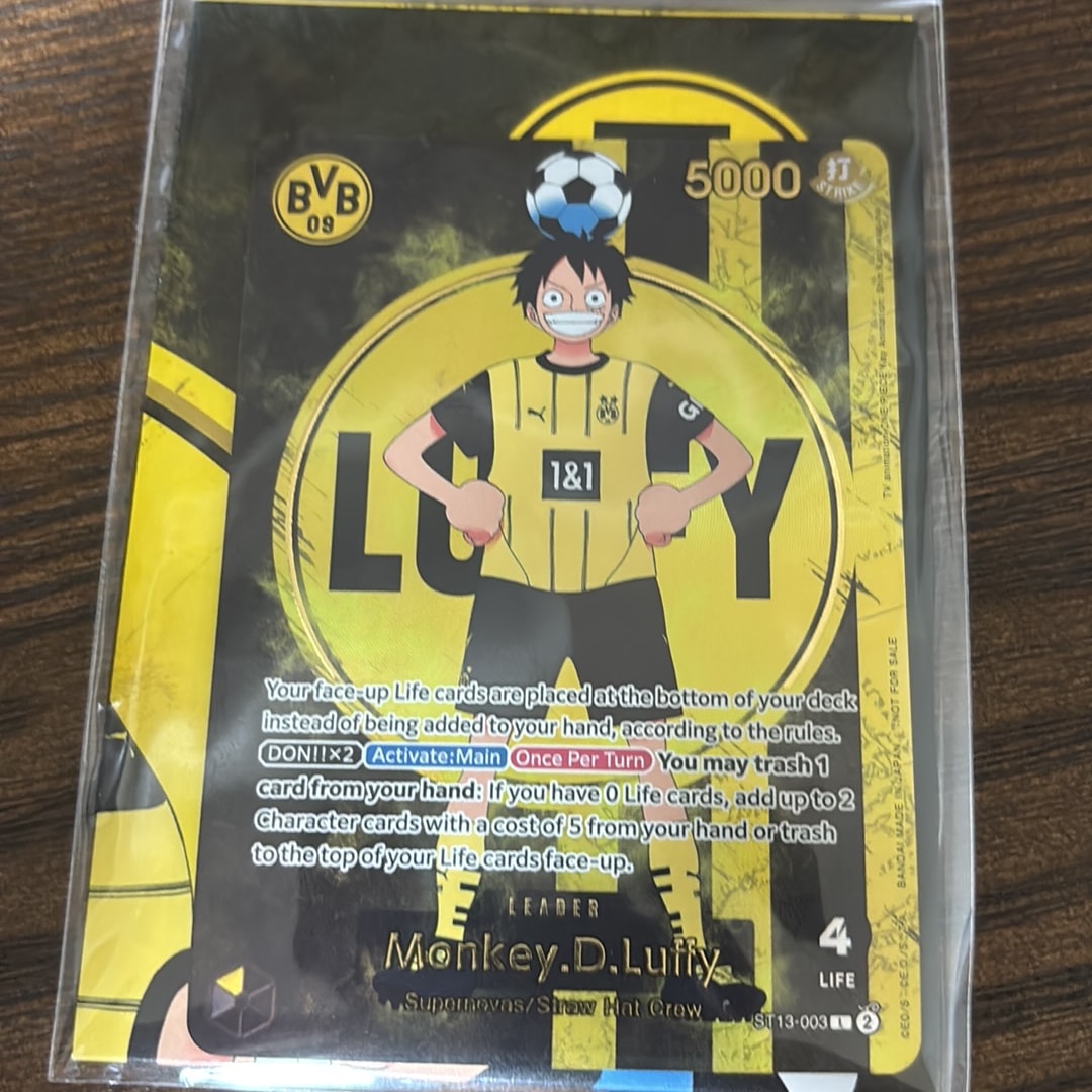 モンキー・D・ルフィ L [ST13-003]【英語版】(プロモーションカード「ボルシアドルトムント × ONE PIECE マッチデー 2025」)