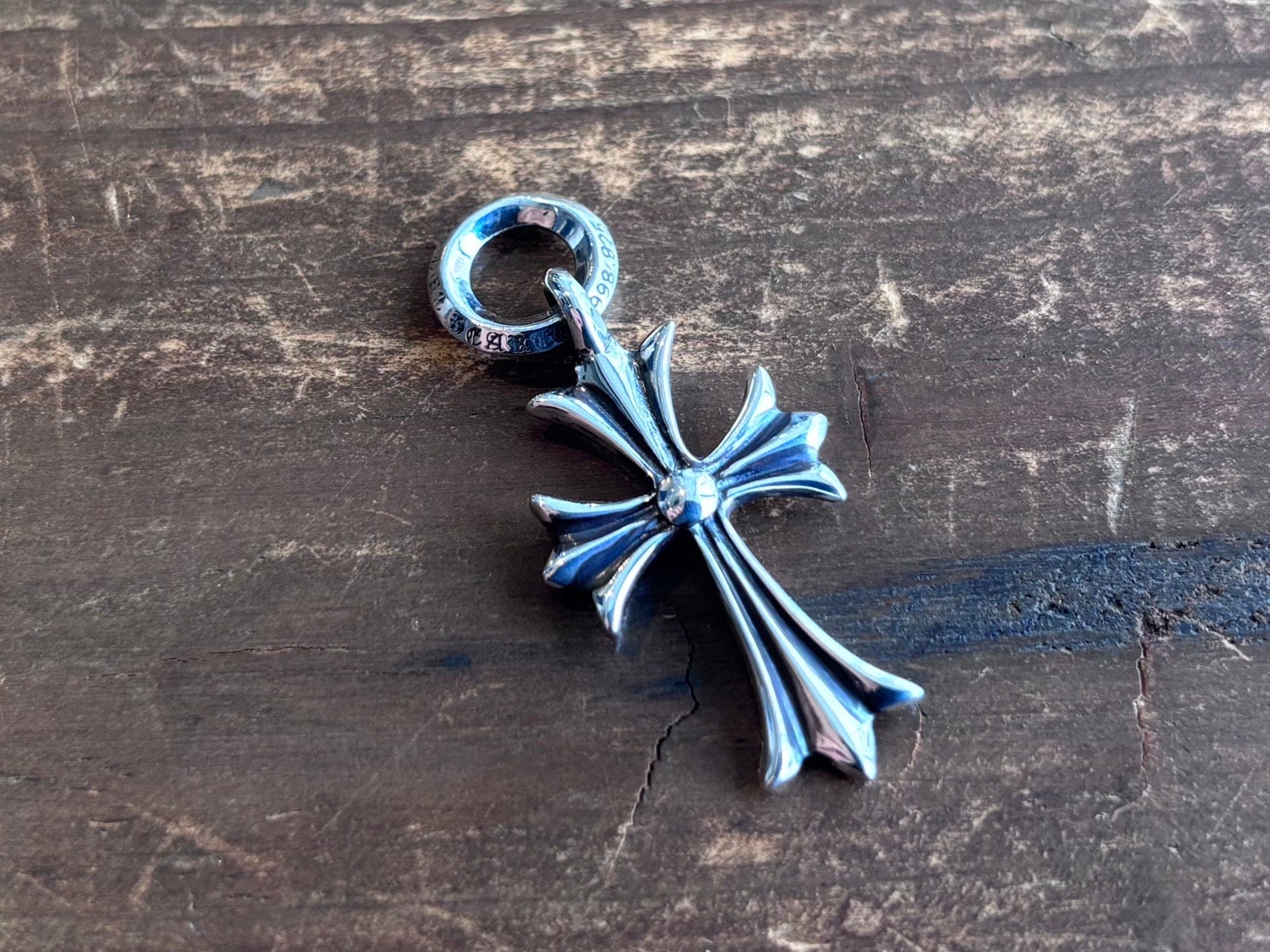 Chrome Hearts Tiny CH Cross Charm "Silver"