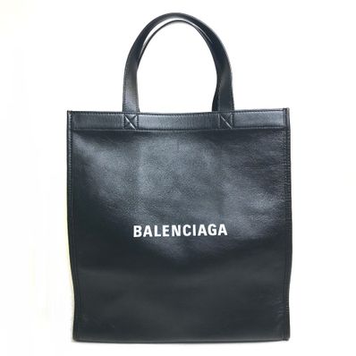 バレンシアガ 541842 ロゴ ショッピングトート トートバッグ ブラック