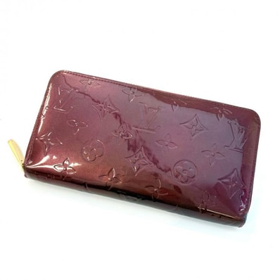 LOUIS VUITTON モノグラム ヴェルニ M91536 ジッピー ウォレット ルージュフォーヴィスト 長財布 鑑定済み 正規品 ルイ・ヴィトン