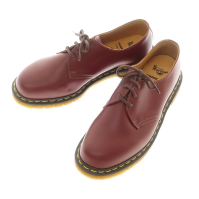 【中古】コムデギャルソン オムドゥ COMME des GARCONS HOMME DEUX × Dr.Martens 1461 プレーントゥ シューズ バーガンディ【サイズ11】【メンズ】