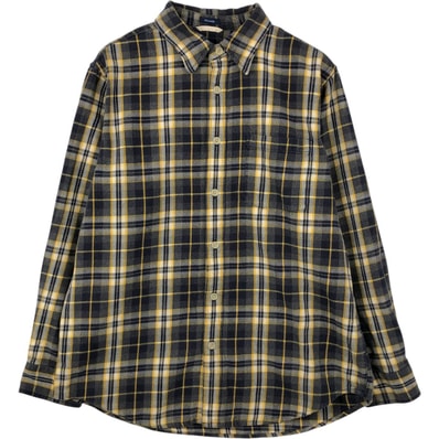 古着 ギャップ GAP RELAXED 長袖 フランネルチェックシャツ メンズL相当/eaa637664