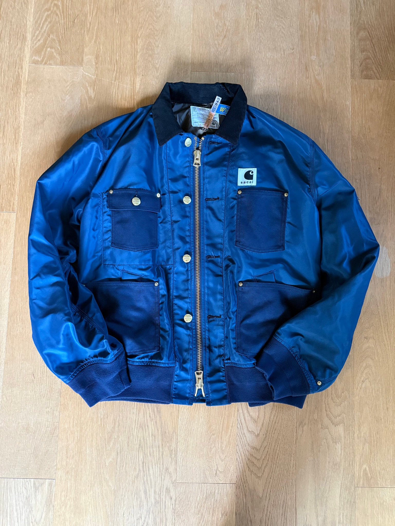 sacai x Carhartt WIP Nylon Twill x Duck Blouson "Blue"