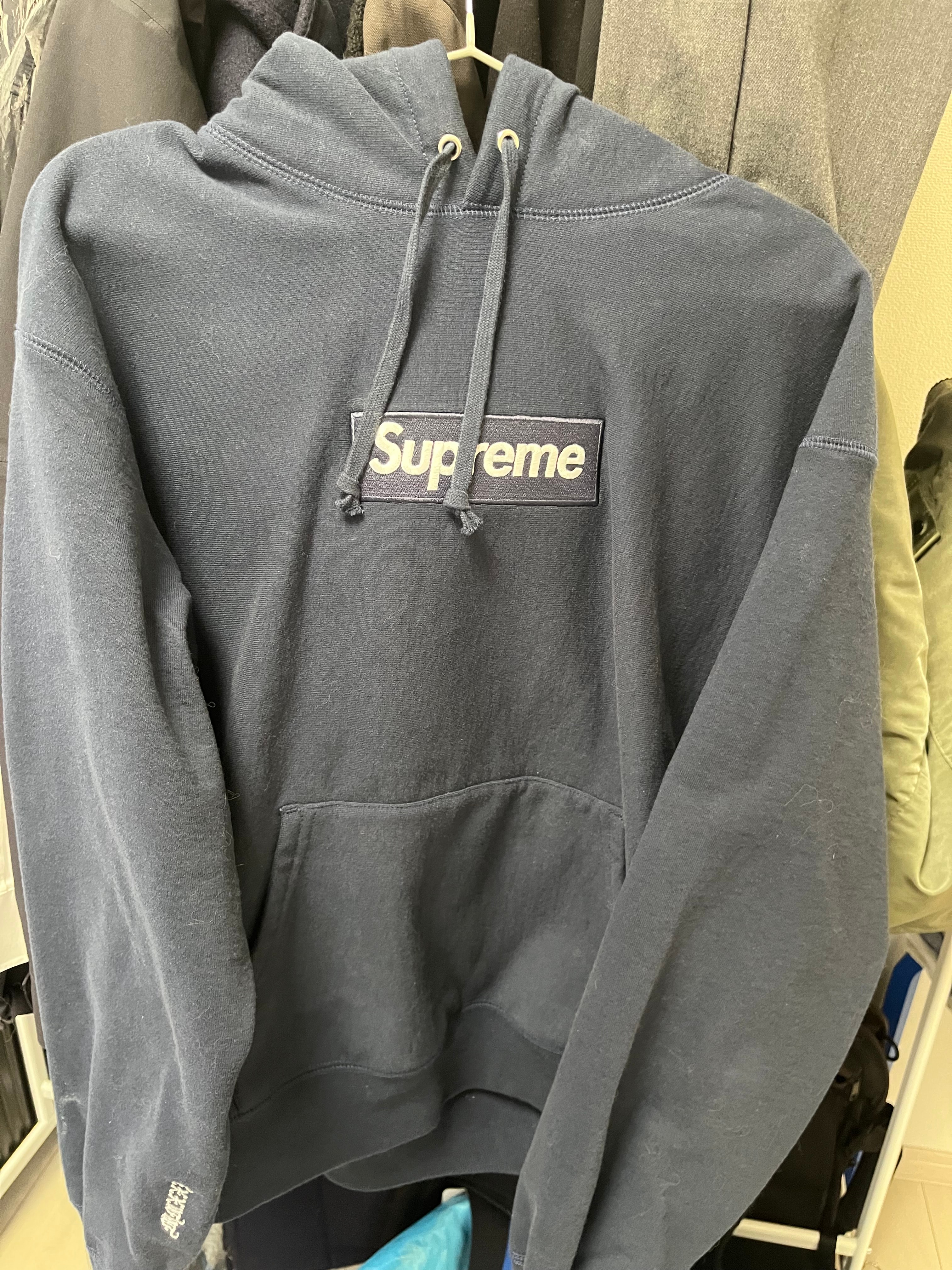 Supreme Box Logo Hooded Sweatshirt (25FW) "Navy"