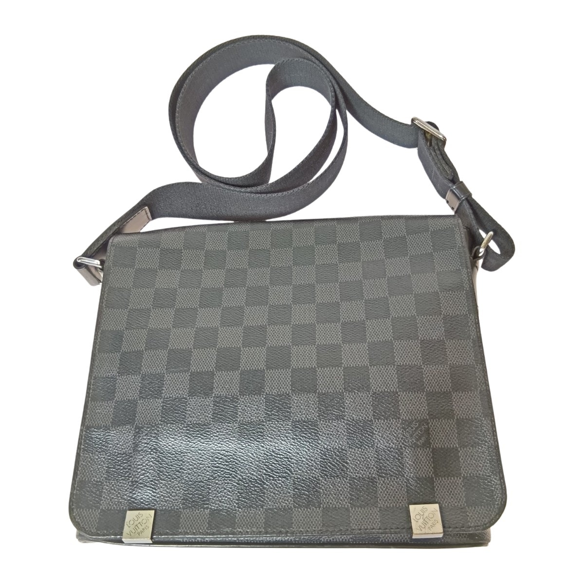 LOUIS VUITTON ルイヴィトン ダミエ グラフィット ディストリクトPM NM ショルダーバッグ N41028 ブラック