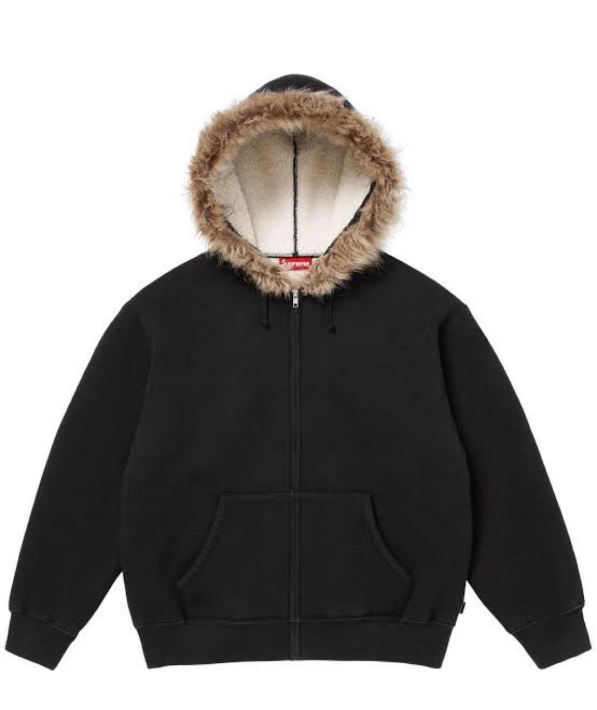 Supreme Faux Fur Zip Up Hooded Sweatshirt