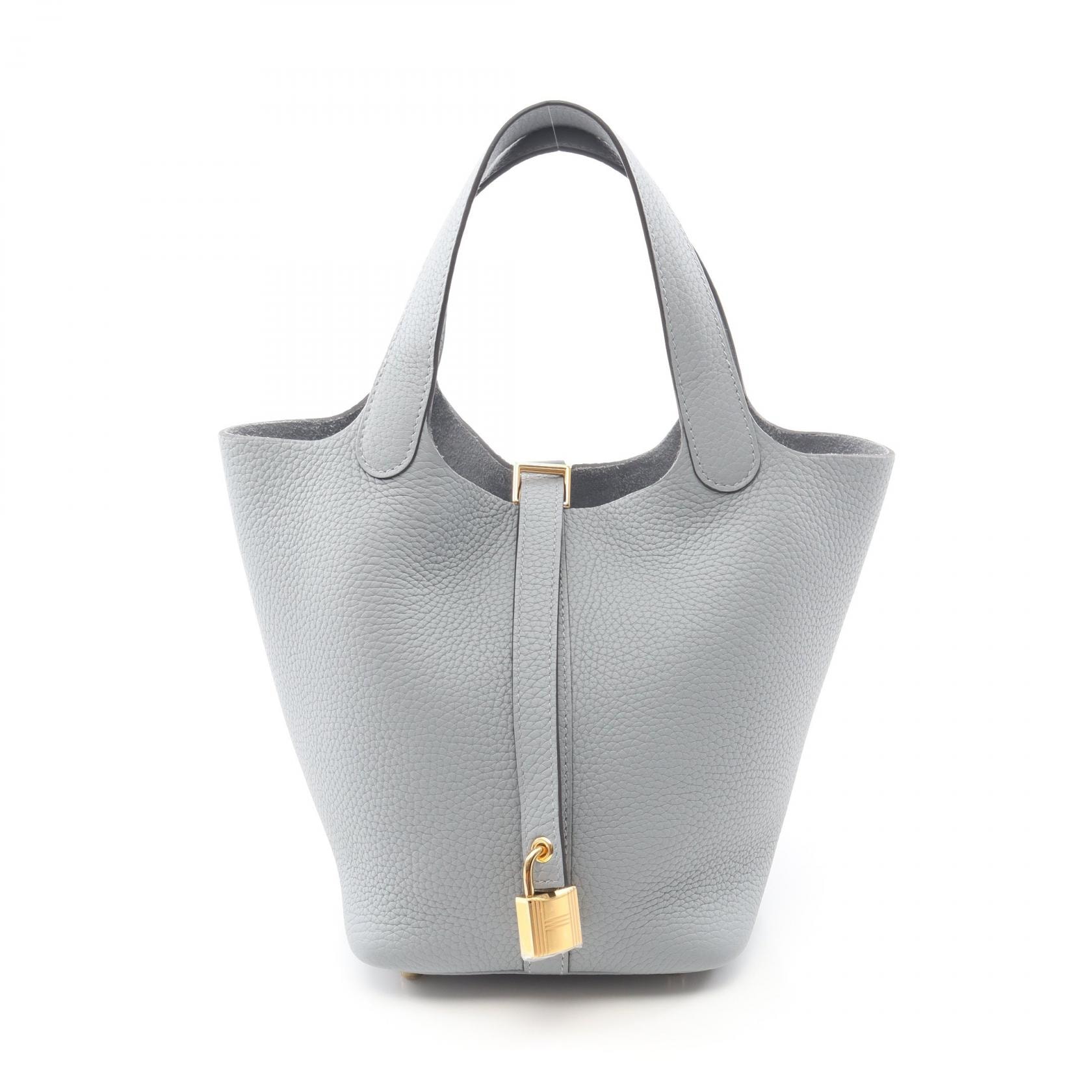 エルメス HERMES ピコタンロックPM ハンドバッグ バッグ レザー トリヨンクレマンス トリヨンクレマンス K刻印(2025年製造) レディース グレー系 グリパンタン 【中古】