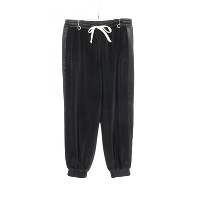 グッチ GUCCI ベロア パンツ 衣料品 ボトムス コットン メンズ ブラック系 595535 【中古】