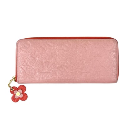 ルイヴィトン ポルトフォイユクレマンス モノグラムアンプラント 長財布 モノグラムアンプラント M64161 レディース LOUIS VUITTON 中古